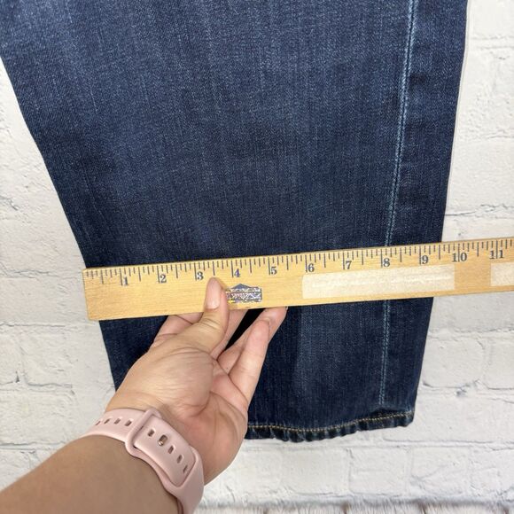 Timberland Baggy Denim Jeans Men Size 34 X 33 Dark Blue Boot Cut Western Pants - Picture 13 of 15